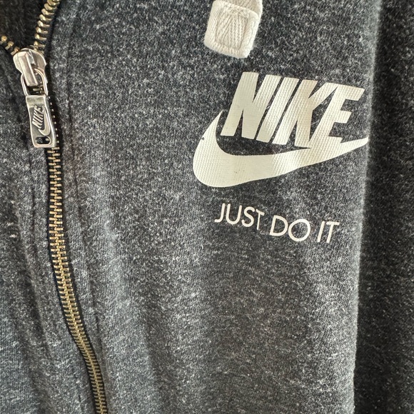 Women’s Nike Gray Zip-Up Hoodie XL - Picture 3 of 6
